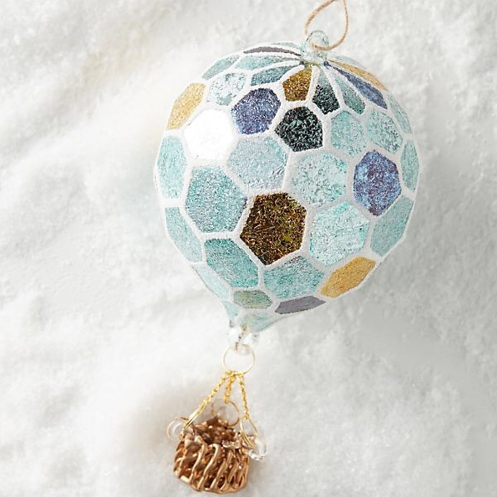 Anthropologie Hot Air Balloon Ornament